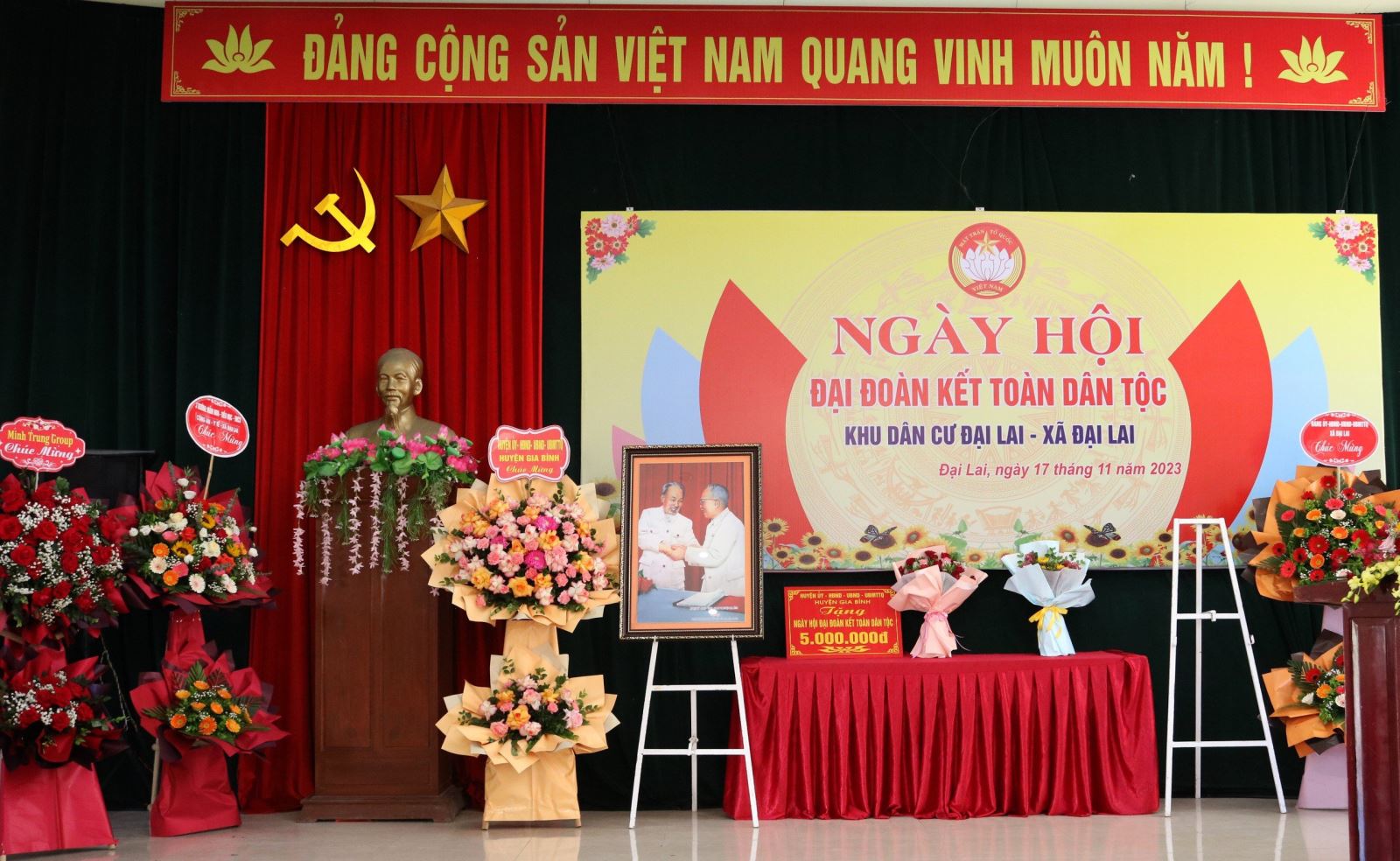 CHÁO SEN BÁT BẢO MINH TRUNG HƯỞNG ỨNG "NGÀY HỘI ĐẠI ĐOÀN KẾT TOÀN DÂN TỘC KHU DÂN CƯ ĐẠI LAI - XÃ ĐẠI LAI" 8