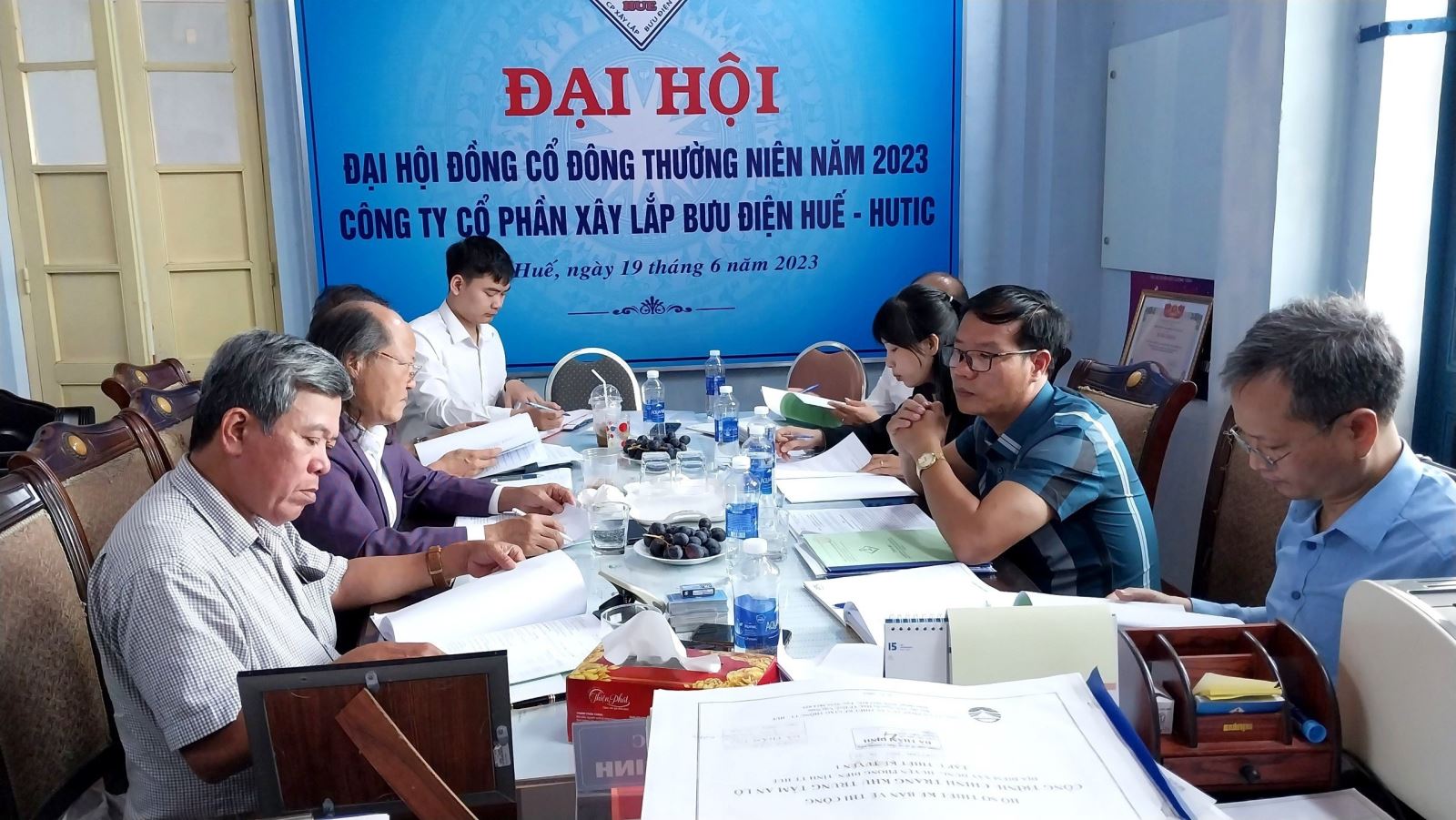 ĐẠI HỘI CỔ ĐÔNG THƯỜNG NIÊN 2023 CỦA CÔNG TY CỔ PHẦN XÂY LẮP BƯU ĐIỆN HUẾ