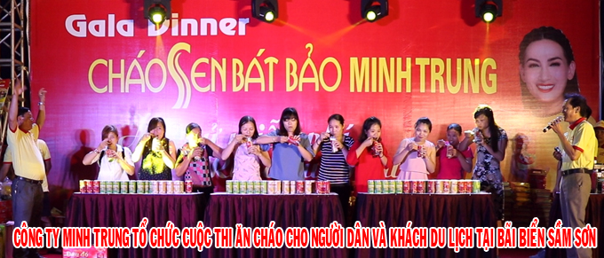 Gala dinner Cháo sen bát bảo Minh Trung - tại Sầm Sơn 2017