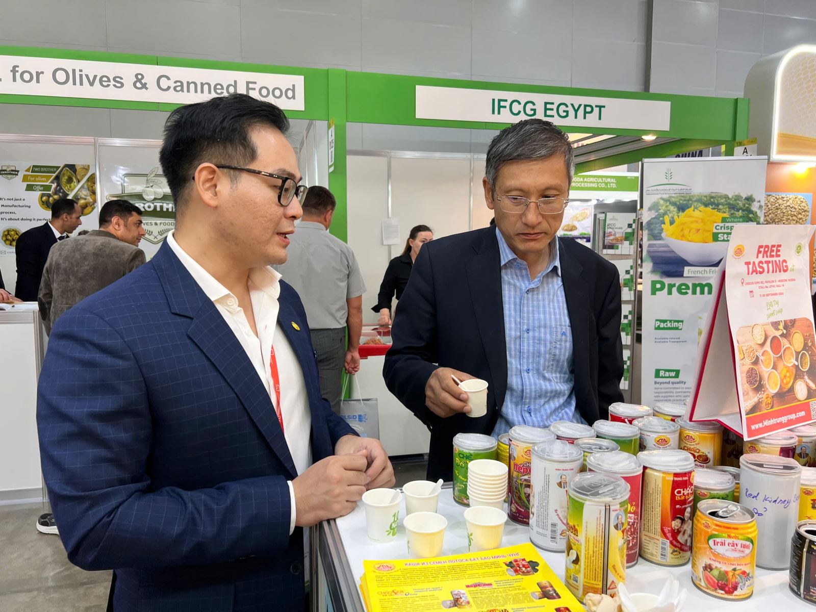 CHÁO SEN BÁT BẢO MINH TRUNG CÓ MẶT TẠI HỘI CHỢ THỰC PHẨM VÀ ĐỒ UỐNG WORLDFOOD MOSCOW 2024 TẠI LIÊN BANG NGA. 3