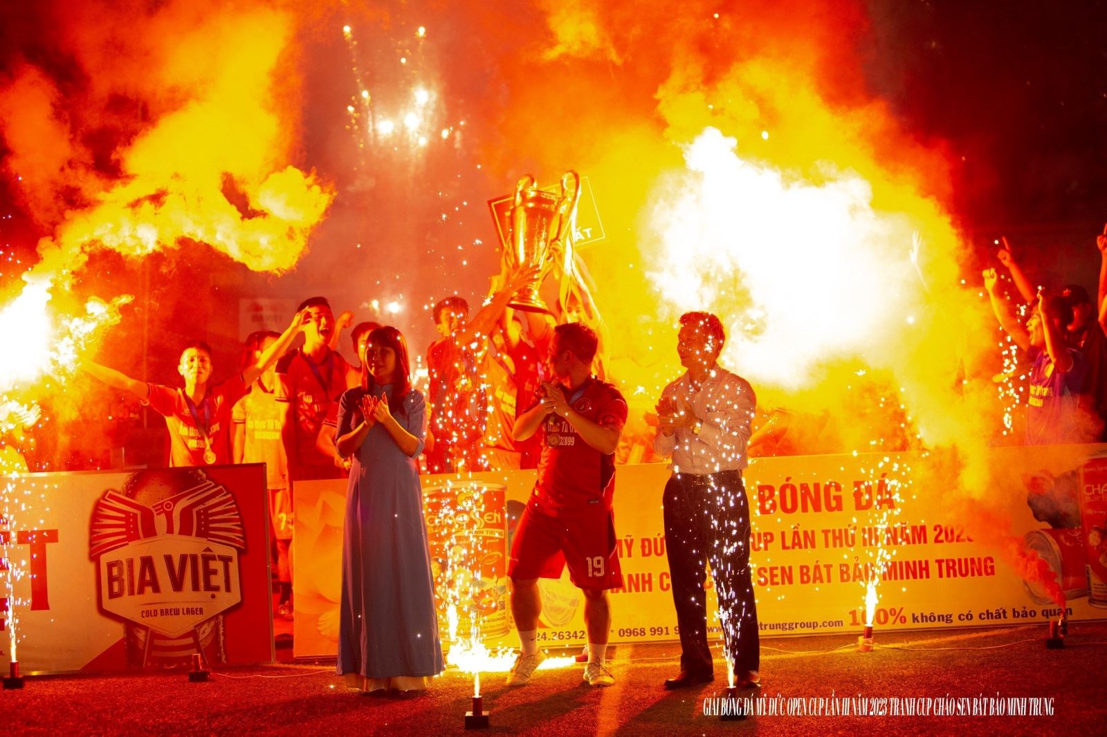 BẾ MẠC GIẢI BÓNG ĐÁ MỸ ĐỨC OPEN CUP TRANH CÚP CHÁO SEN BÁT BẢO MINH TRUNG LẦN THỨ 3 NĂM 2023