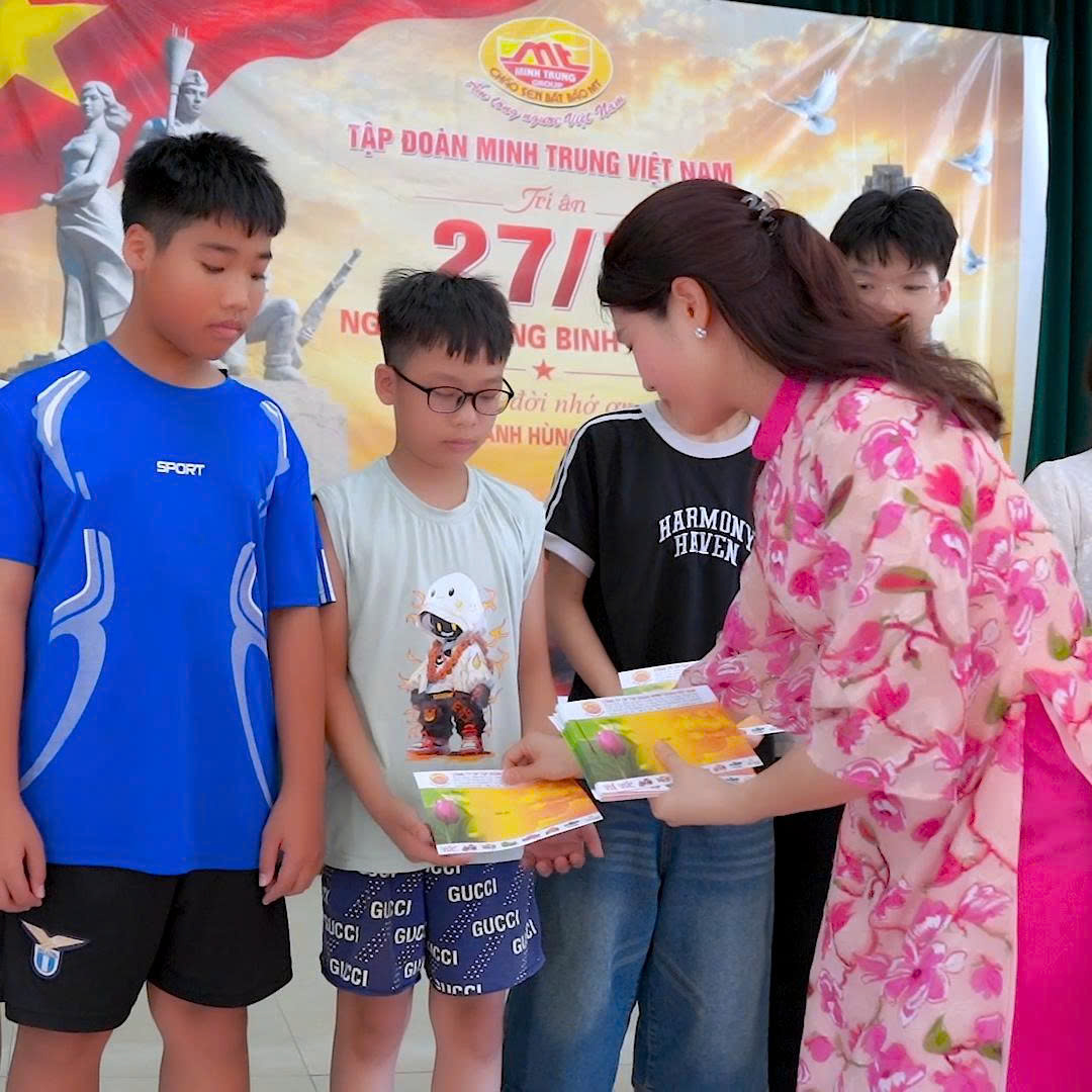 Tập đoàn Minh Trung Việt Nam tổ chức chương trình  tri ân nhân kỷ niệm 79 năm Ngày Thương binh - Liệt sĩ 13