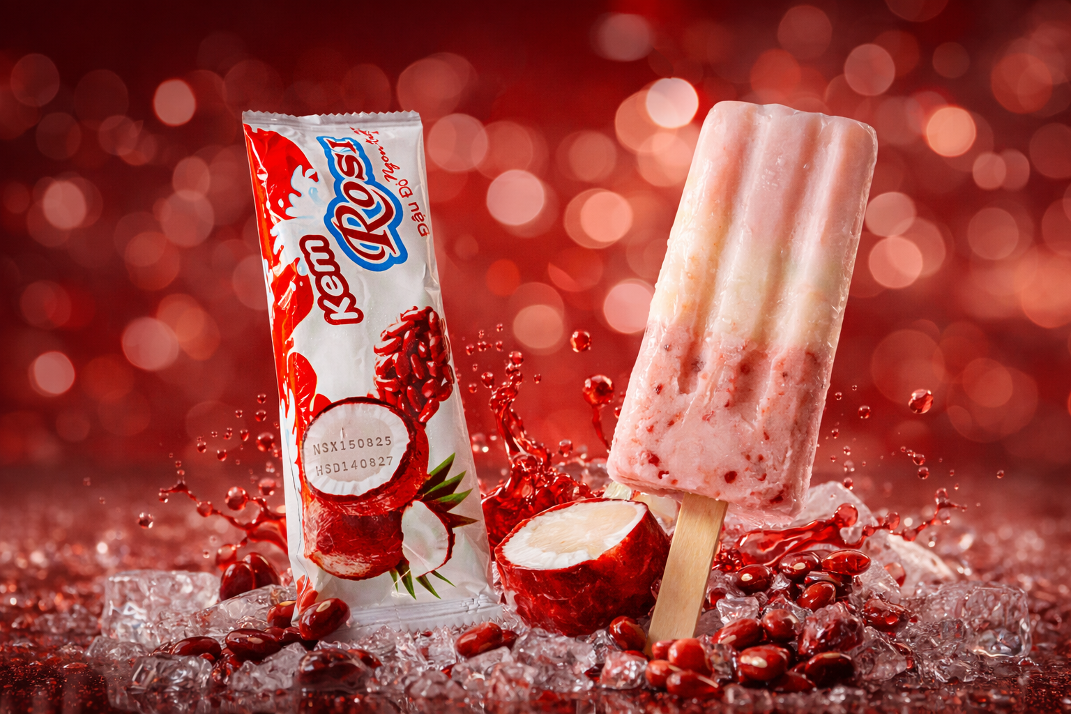 Kem Rosi Minh Trung đậu đỏ 4