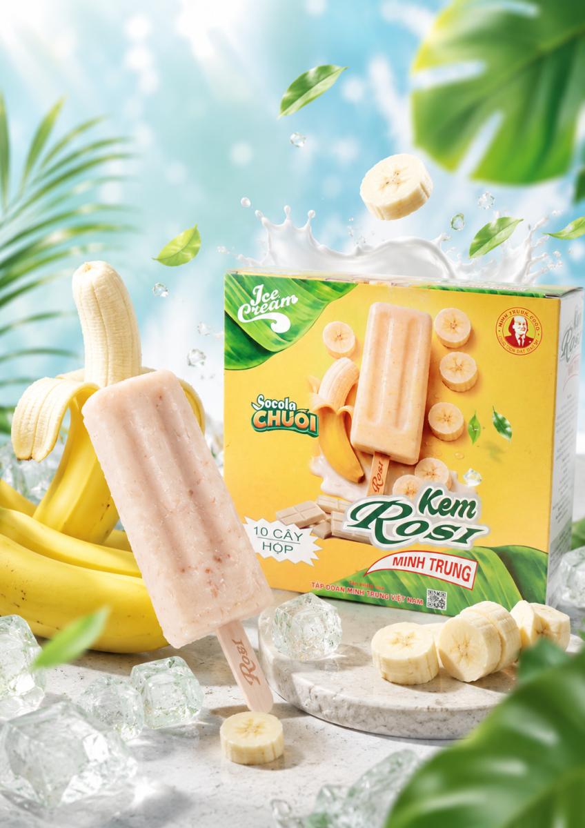 Kem Rosi Minh Trung Socola Chuối 2