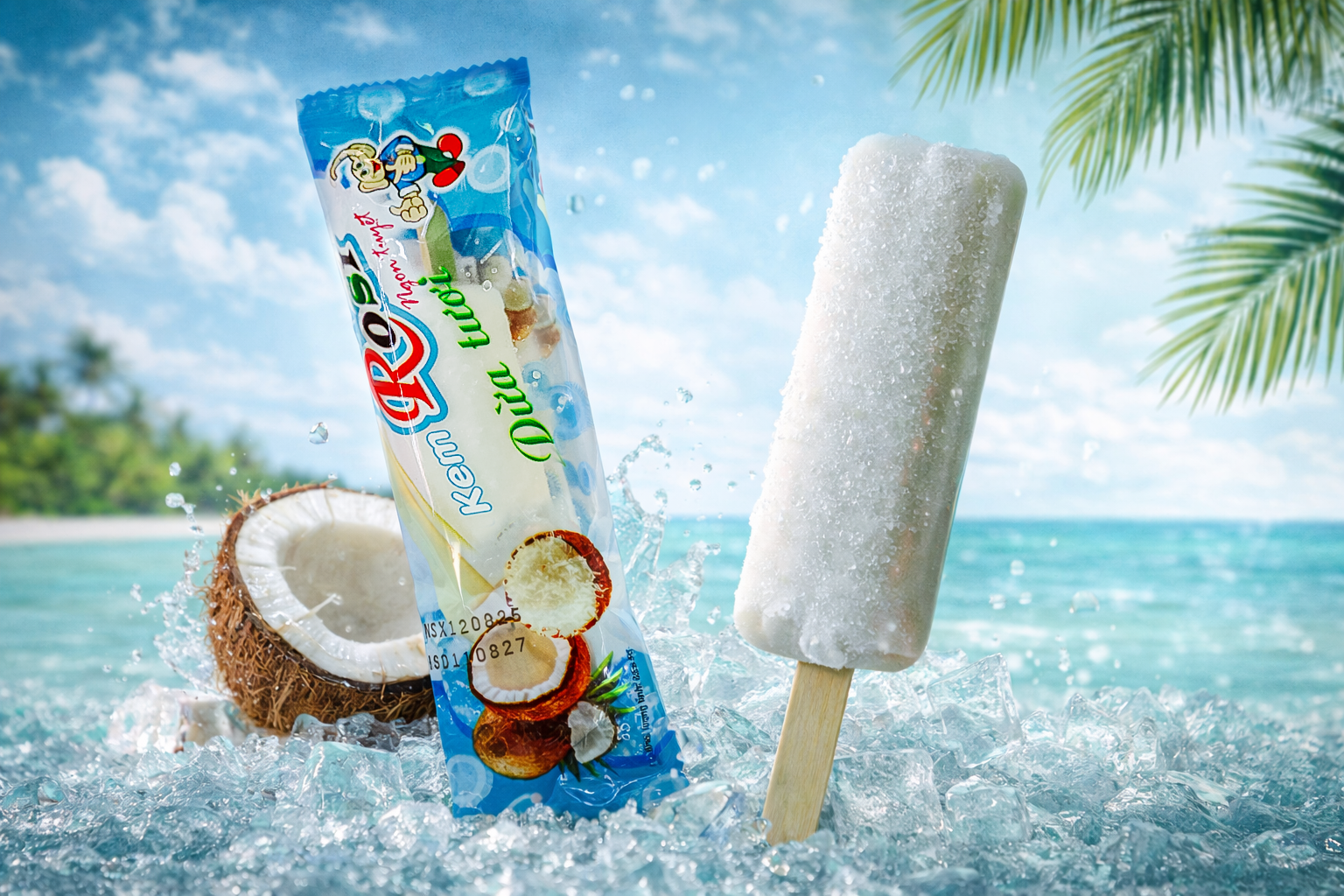 Kem Rosi Minh Trung dừa tươi 2