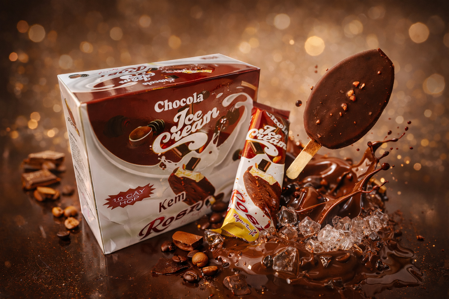 Kem Rosi Minh Trung Chocola đậu phộng 2